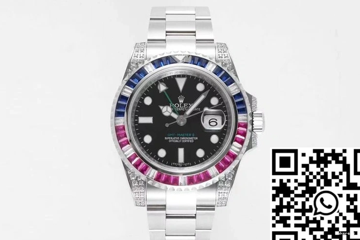 Rolex II Master 116759 ROF GMT Black Dial SAru-78209 Factory 0201